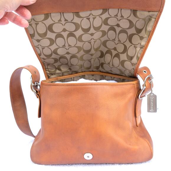 Vintage Y2K COACH Legacy Brown Leather Purse Crossbody Bag Restored 2003 #9332 - Picture 5 of 14